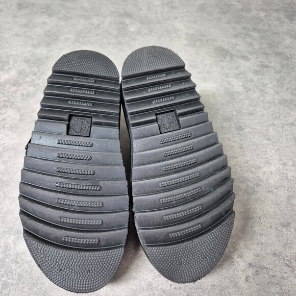 6 Dr. Martens Voss Hydro Black Air Wair Platform Sandals - Picture 9 of 13